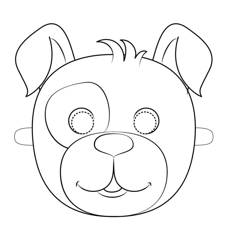 Детские маски для раскрашивания