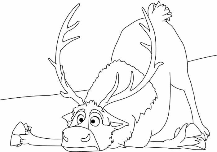 Вытынанка Свен Холодное сердце