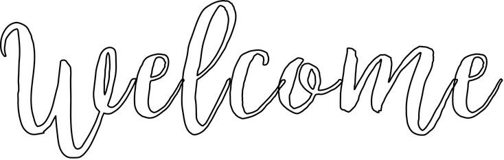 Надпись Welcome