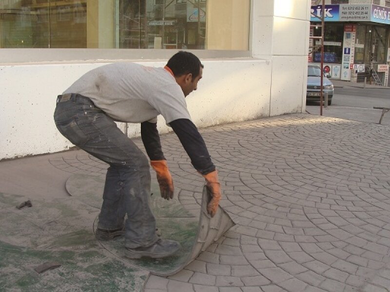 Печатный бетон дорожки