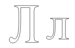 Красивая печатная буква л