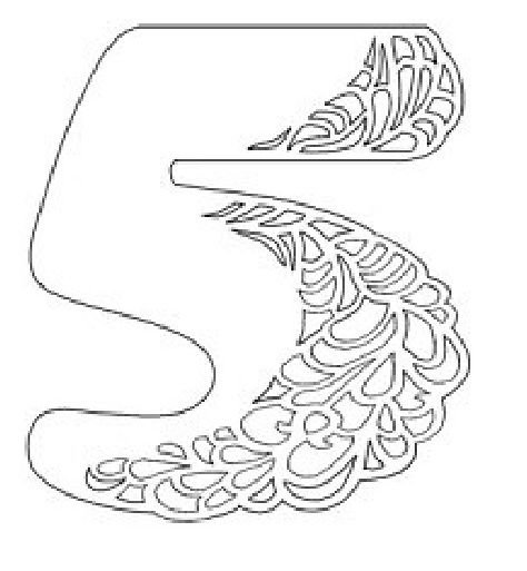 Цифры трафарет для вырезания