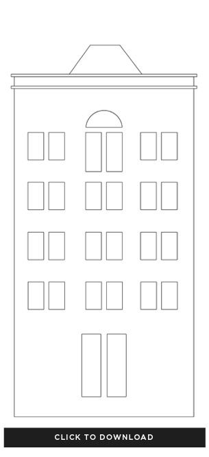 Шаблон домика