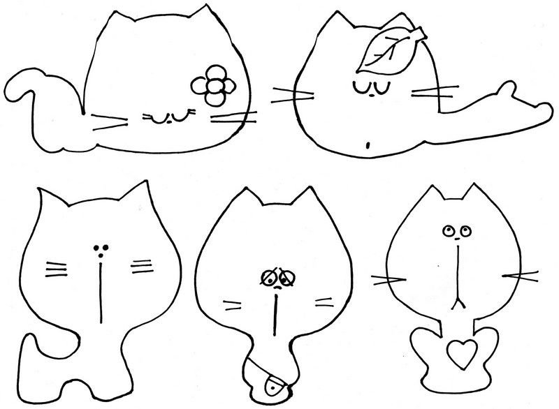 Выкройки плоских игрушек