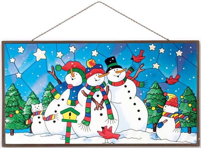 Новогодний витраж