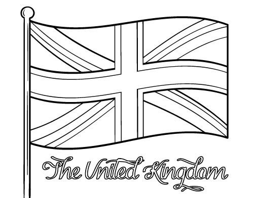 Флаг Великобритании раскраска