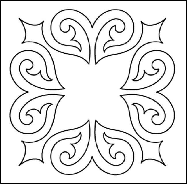 Квадратный орнамент