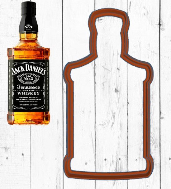 Макет бутылки Джек Дэниэлс