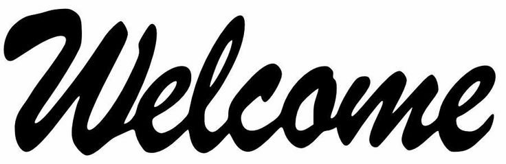 Надпись велком трафарет