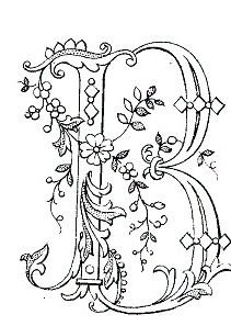 Заглавные буквы для раскрашивания