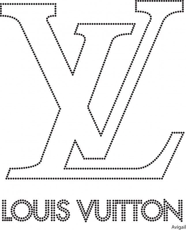 Louis Vuitton трафарет