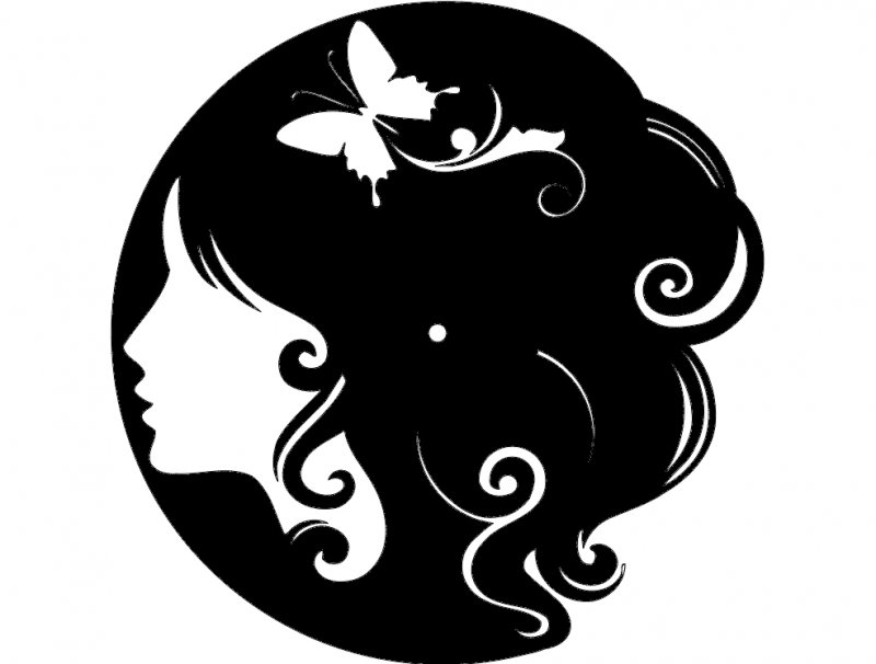 Волосы трафарет