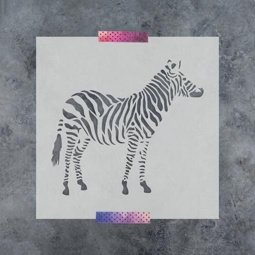 Зебра трафарет для детей