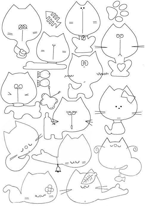 Выкройки из фетра