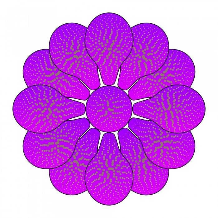 Яркие цветы для вырезания