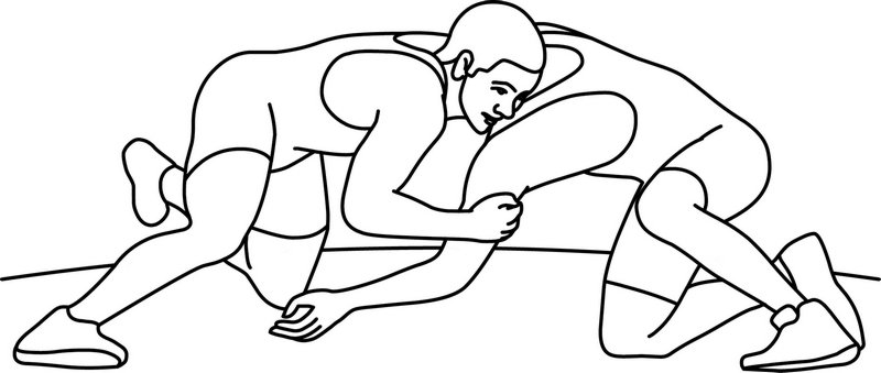 Греко Римская борьба раскраска