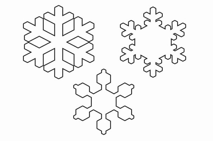 Трафереты снежиное длявырезания