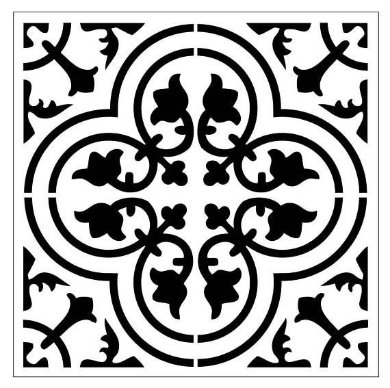 Трафарет азулежу 10х10