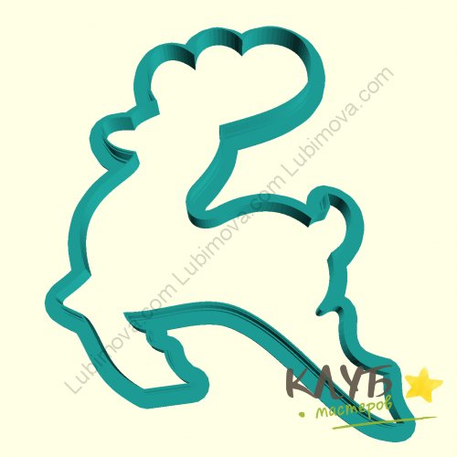 Вырубка олень для пряников