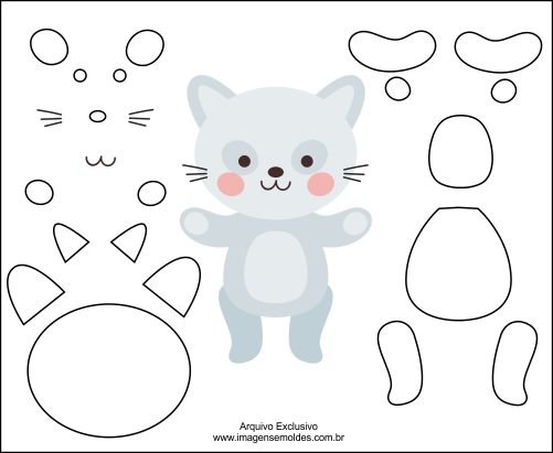 Игрушки из фетра шаблоны