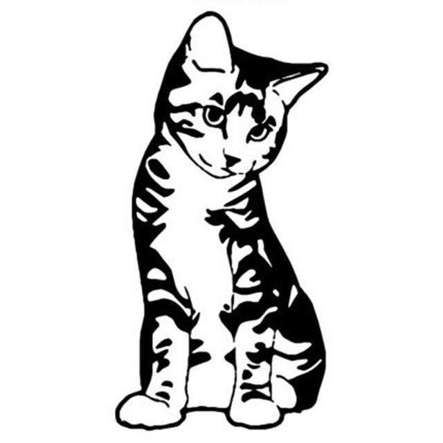 Трафарет кошечки