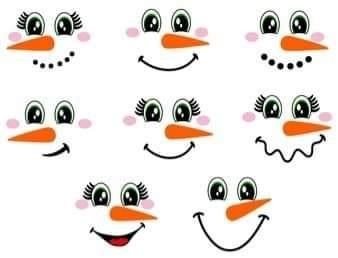 Красивые глаза для снеговика