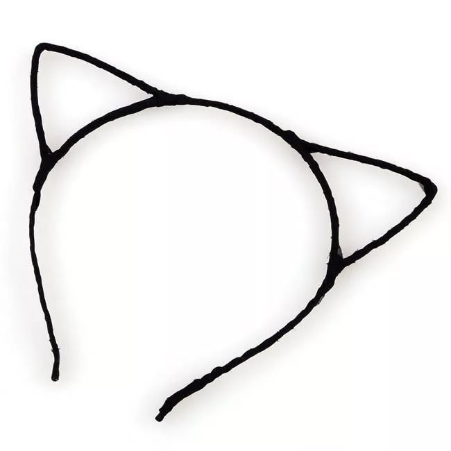 Раскраска уши на ободке для детей