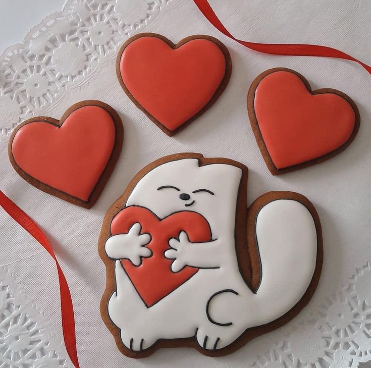 Имбирные пряники на 14 февраля