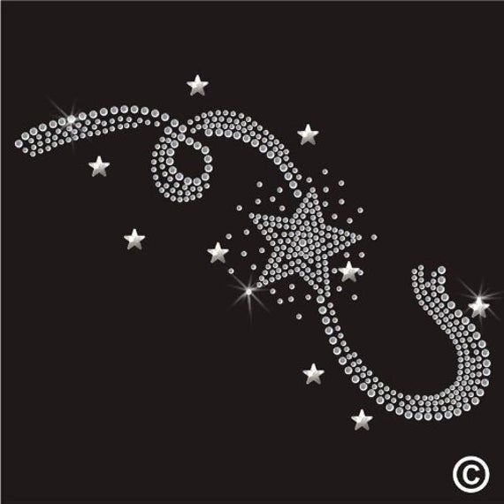 Аппликация из страз на одежду