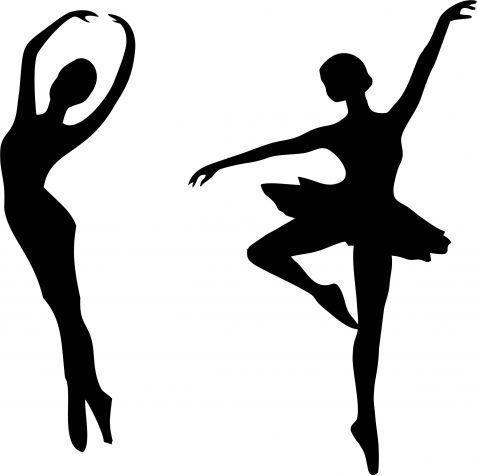 Балерина трафарет