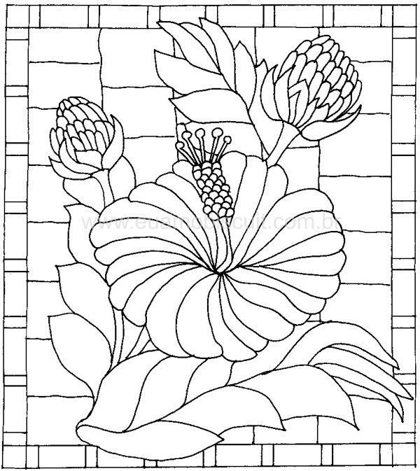 Витраж рисунок