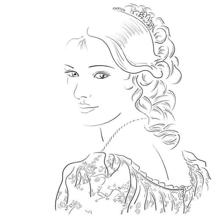 Женщина рисунок