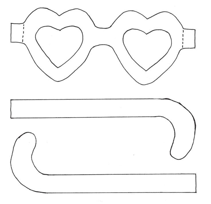 Очки шаблон