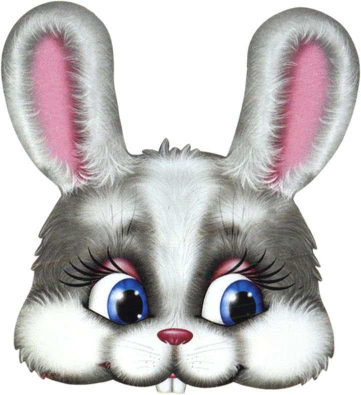 Теремок маска зайчик