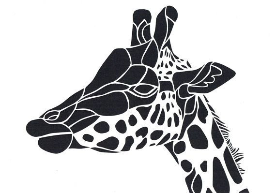 Трафареты для стен Жираф