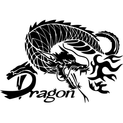 Дракон наклейки на авт