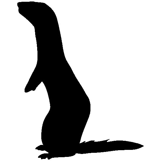 Ласка силуэт