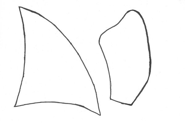 Шаблоны плавников и хвоста рыбы