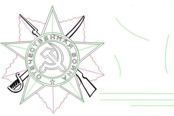 День Победы рисунок карандашом