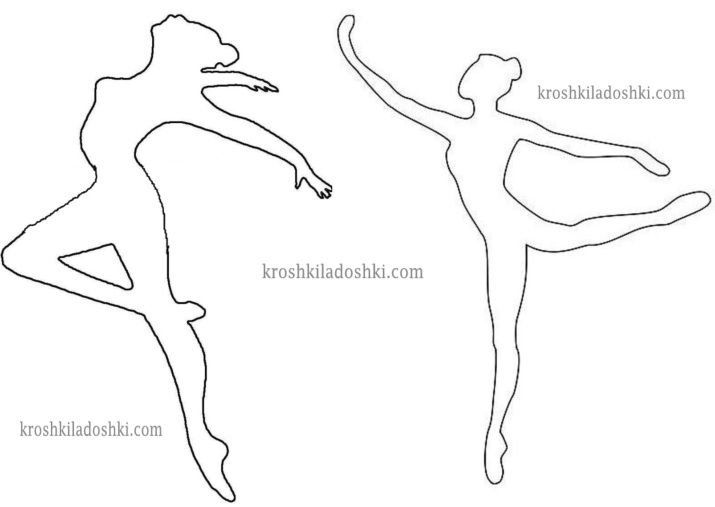 Шаблон балерины для вырезания