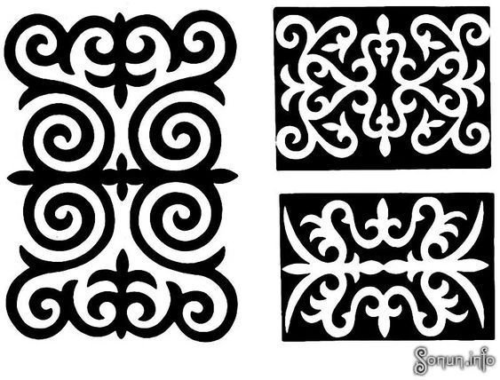 Оймо-чийме кыргызские орнаменты