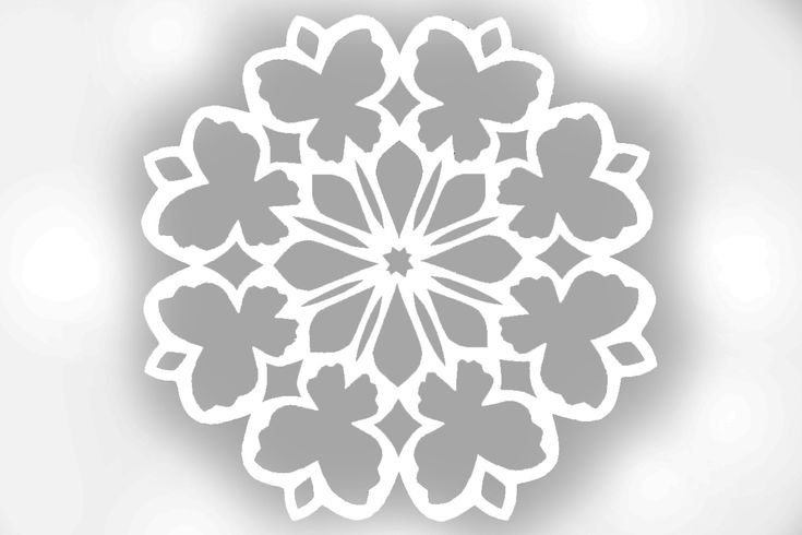 Красивые снежинки вытынанки