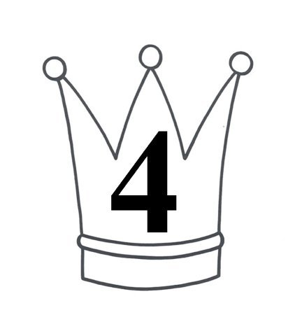 Трафарет короны на голову