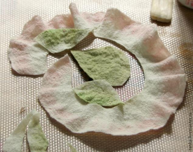 Валяные цветы мастер класс
