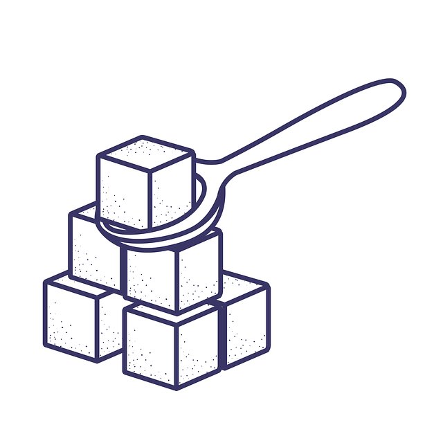 Раскраска кусочек сахара