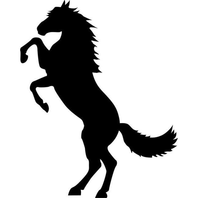 Трафарет лошади