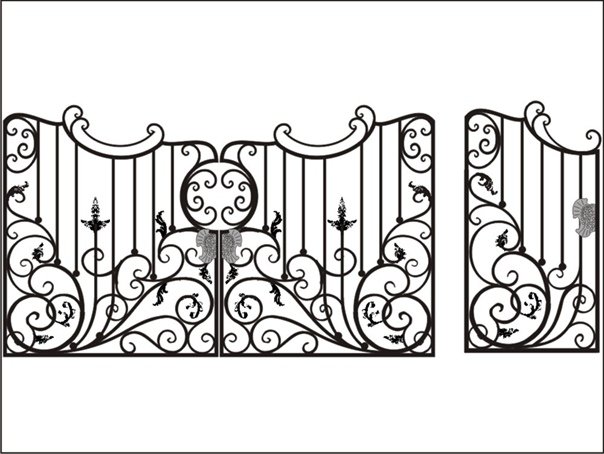 Эскизы кованых ворот