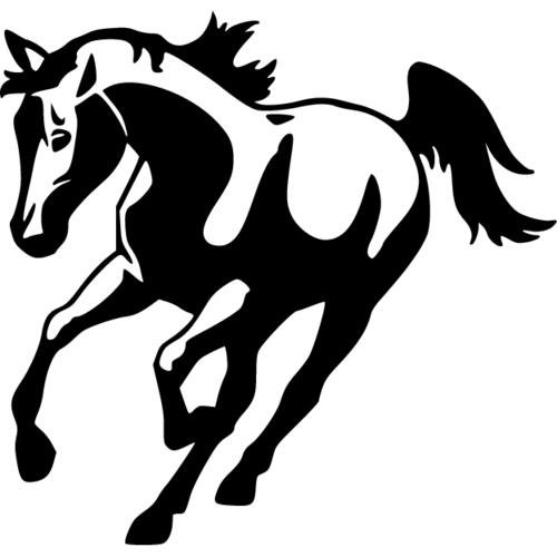 Трафарет лошади