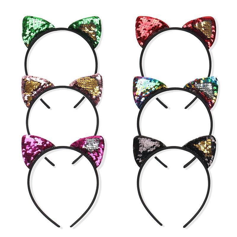 Ободок с ушками кошки