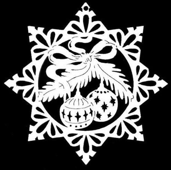 Новогодние трафареты на ок